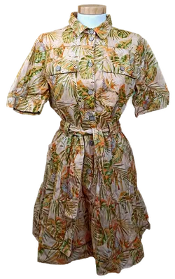 Desigual Damen Midikleid orange gemustert Gr. L - Bild 1