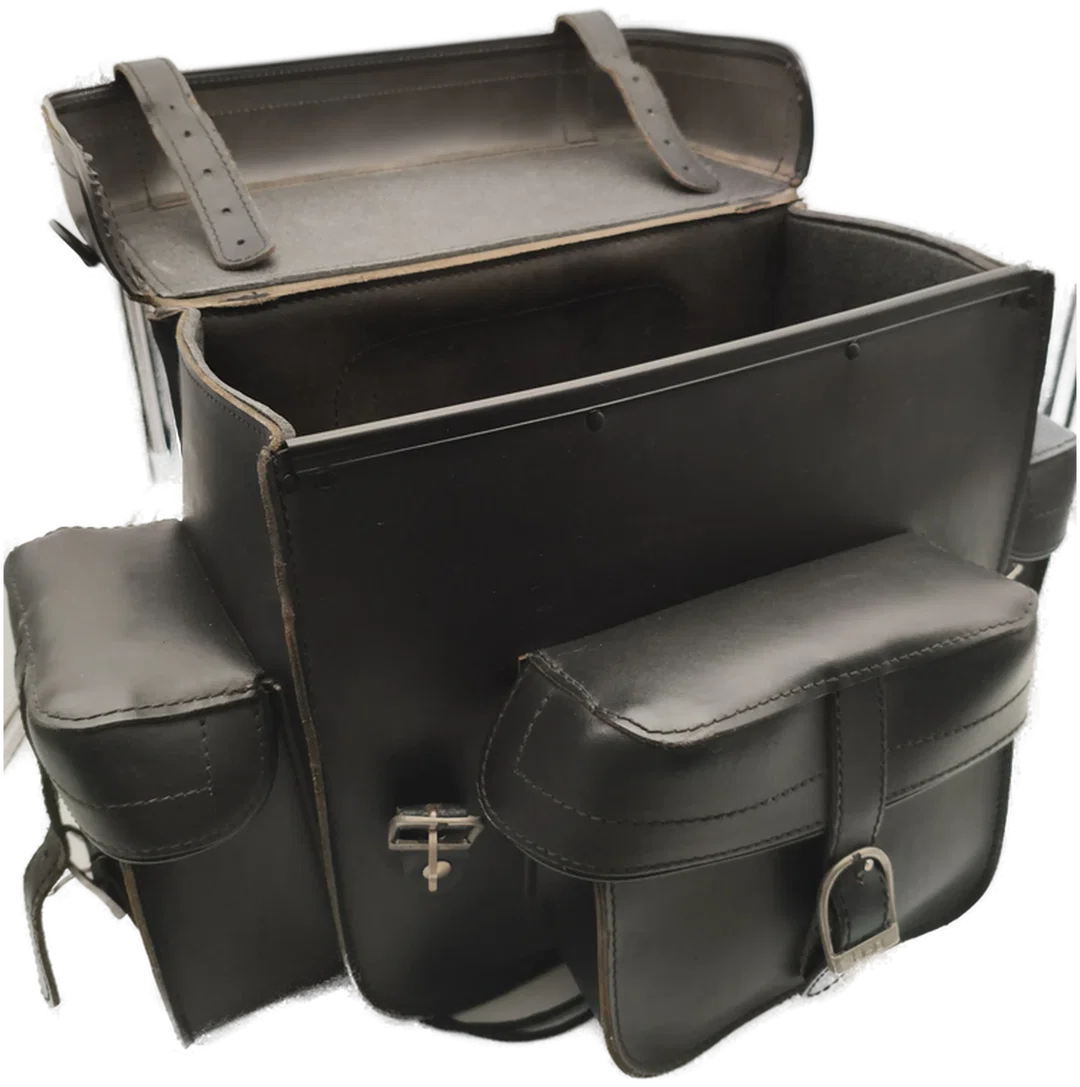 HELD Satteltasche, Leder, schwarz, Motorrad – Bild 2