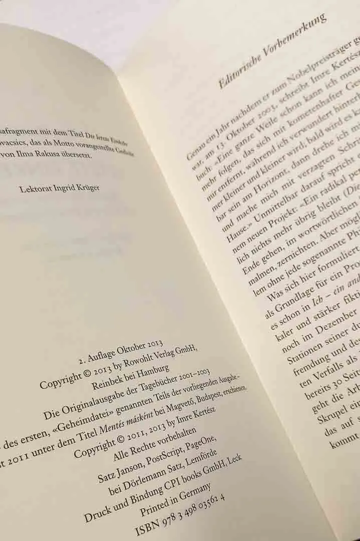 Buch Imre Kertész: Tagebücher & Aufzeichnungen | 2 Bände Hardcover – Bild 5