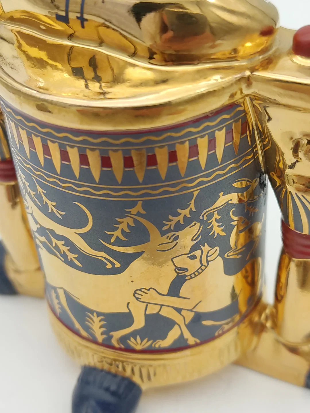 Goldener Salbenbehälter Porzellan & Zertifikat von Franklin Mint | Limitierte Rarität – Bild 9