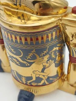 Goldener Salbenbehälter Porzellan & Zertifikat von Franklin Mint | Limitierte Rarität - Bild 9