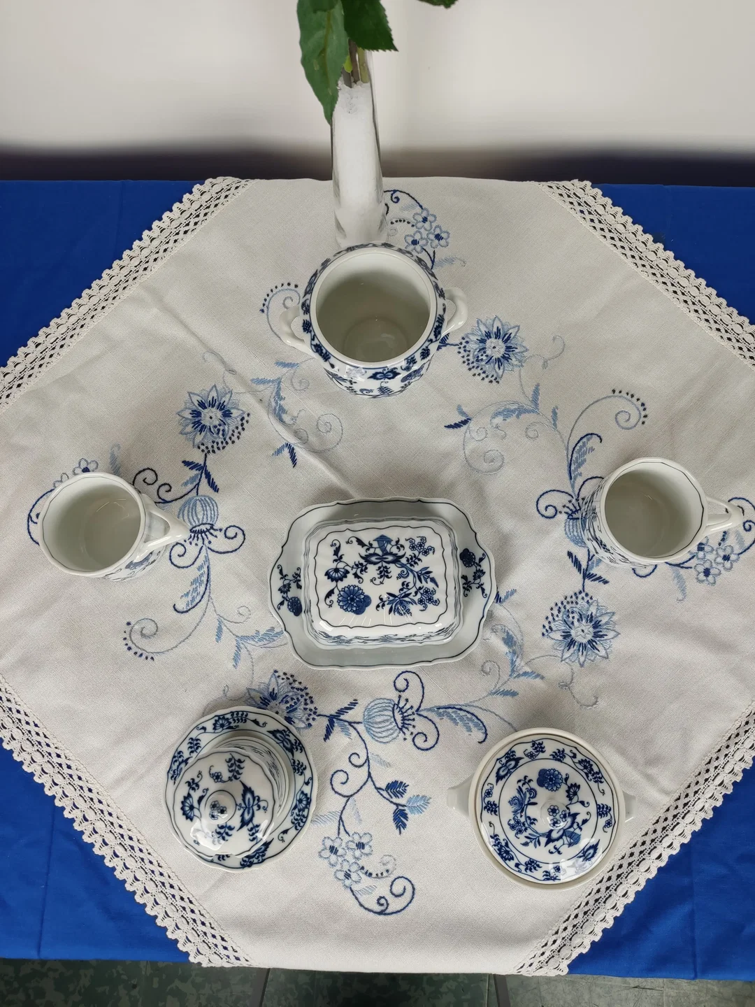 Blue Danube mit Zwiebelmuster Japan Porzellan-Set 6-tlg. | Festliche Stimmung – Bild 3