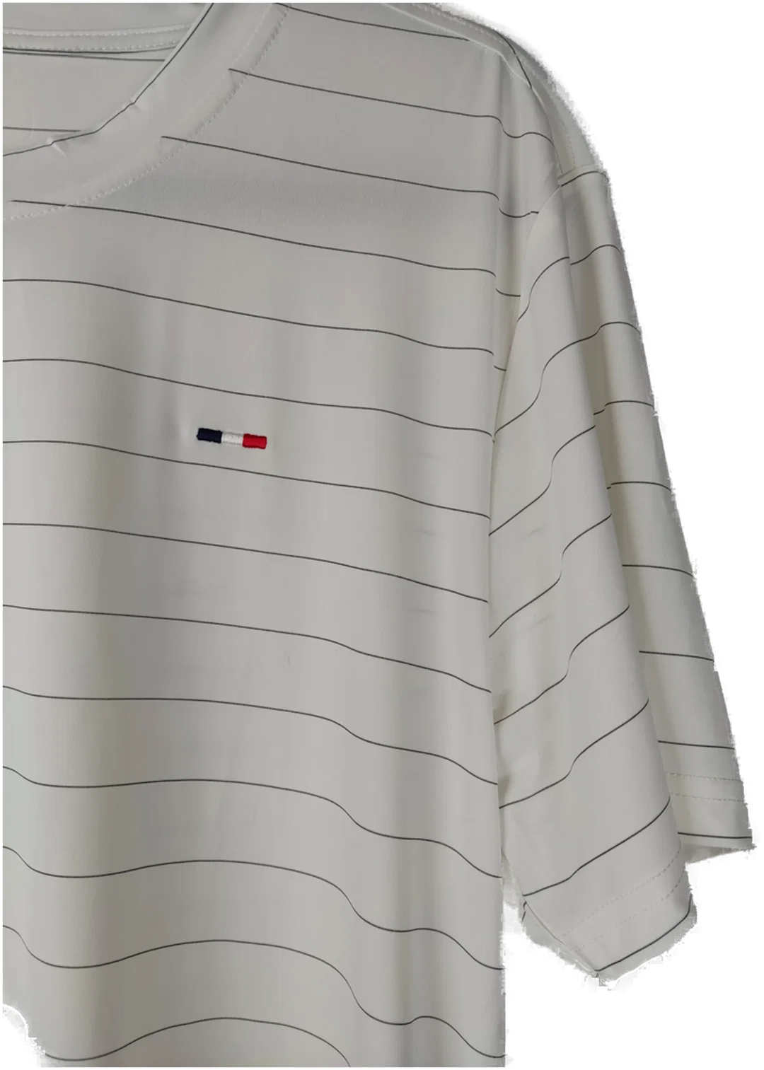 Herren Sportshirt Sonstige Gestreift Mischfaser | Trainingsfavorit – Bild 3