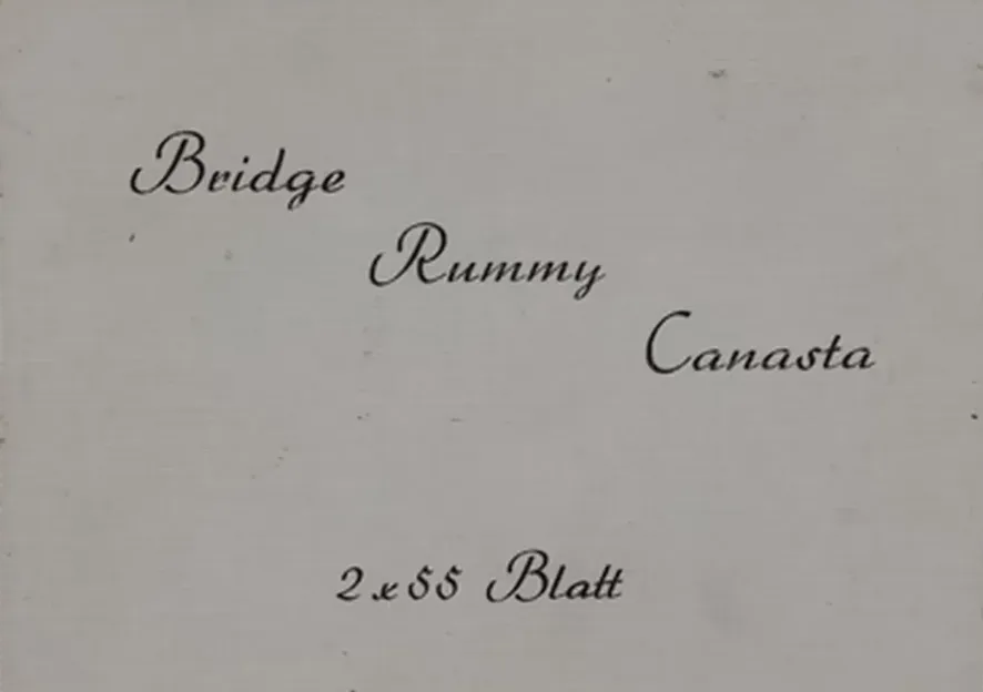 Karten Bridge-Rummy-Cabastan 2x55  – Bild 2