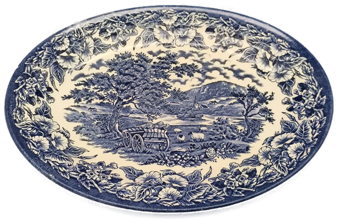 ovale Platte, England, Keramik - Bild 4
