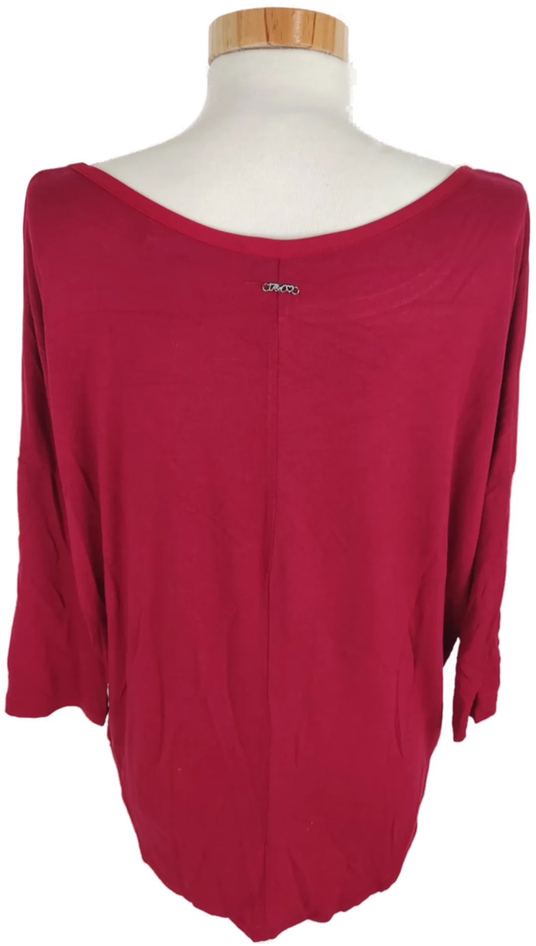 T-Shirt "17&co", kurzarm, weinrot, Größe L – Bild 3