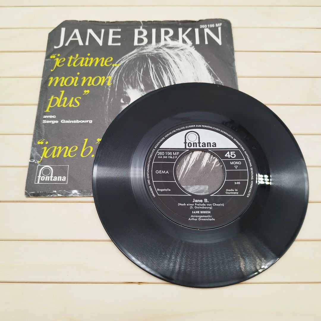 Jane Birkin, je t' aime...moin non plus, Vinyl Single (1969) – Bild 2