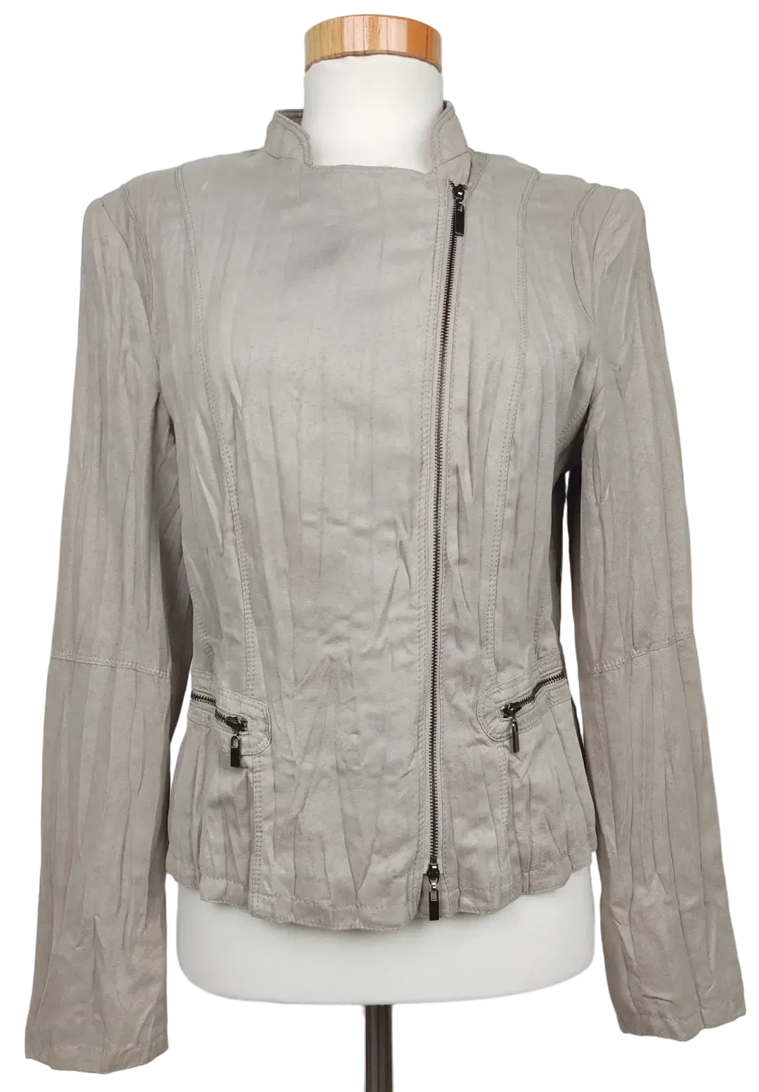 Gerry Weber Damen Jacke, grau - Gr. D 38 - Bild 4
