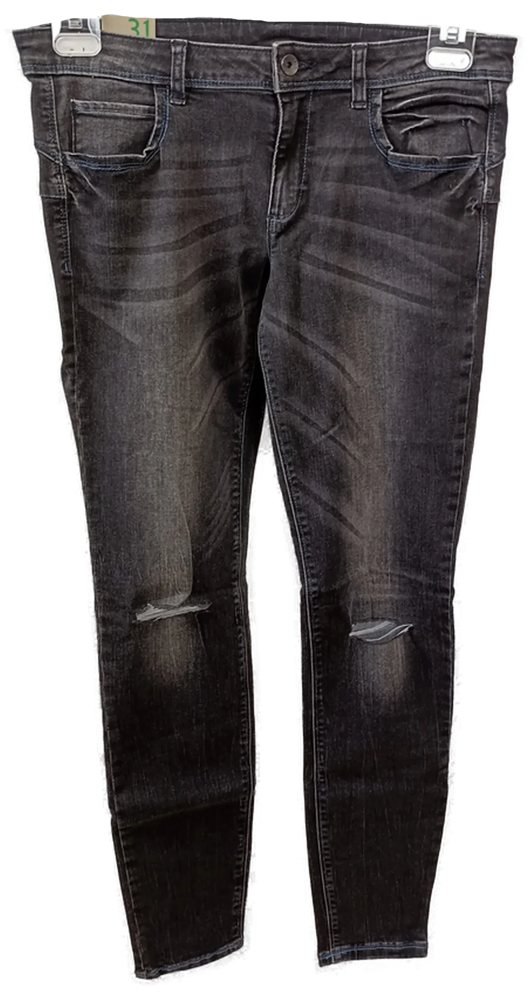 United Colors of Benetton Damen Jeans anthrazit Gr. 31 - Bild 1