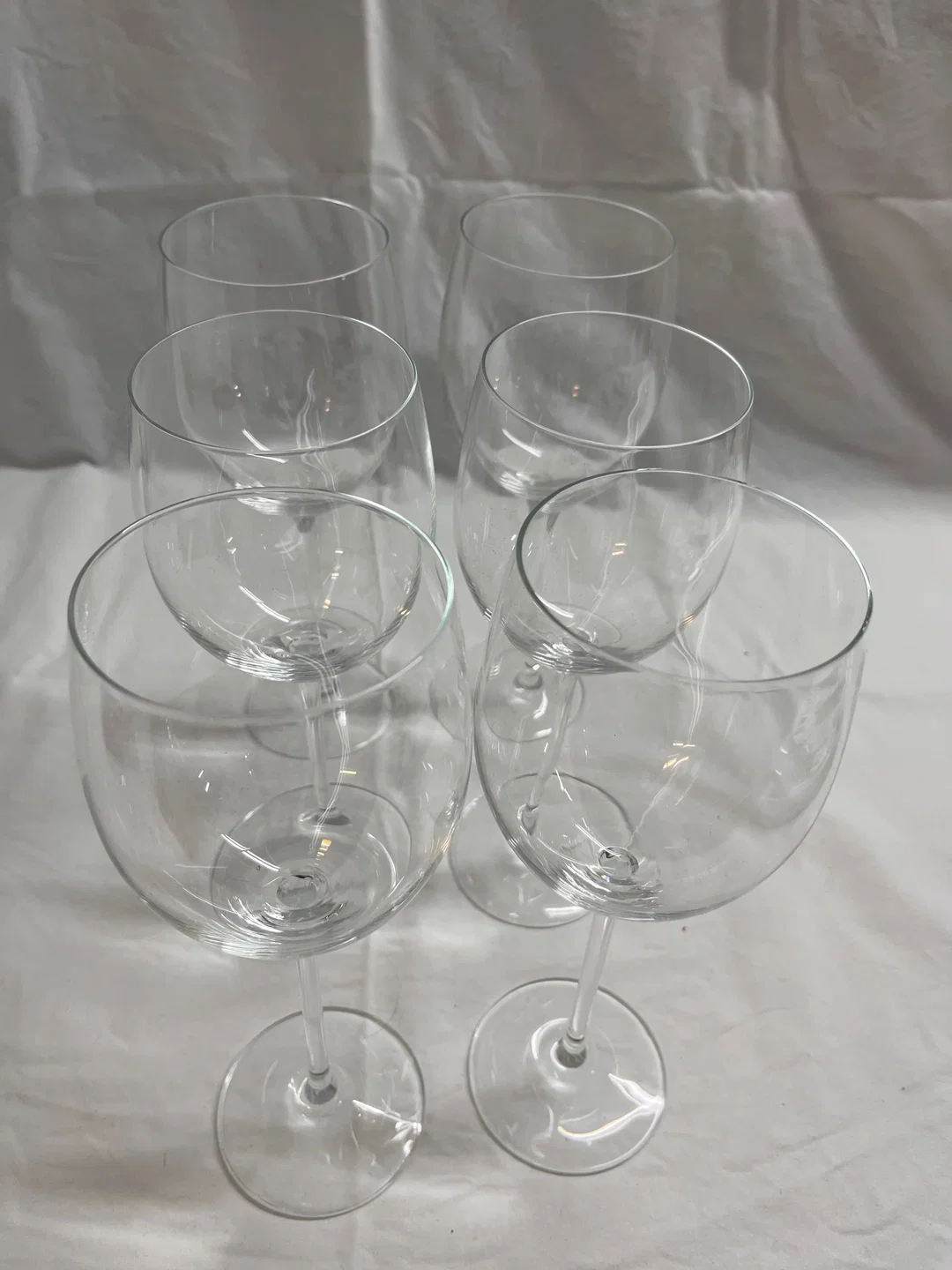Set mit 6 hochwertigen Rotweingläsern aus Glas – Bild 2