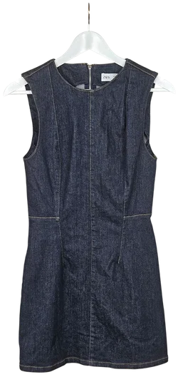 ZARA Damen Jeanskleid, blau - Gr. M