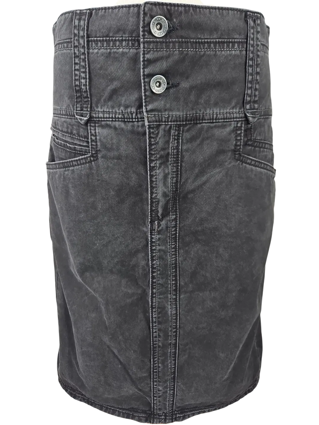 Mexx Damen Jeansrock, schwarz - Gr. L - Bild 1