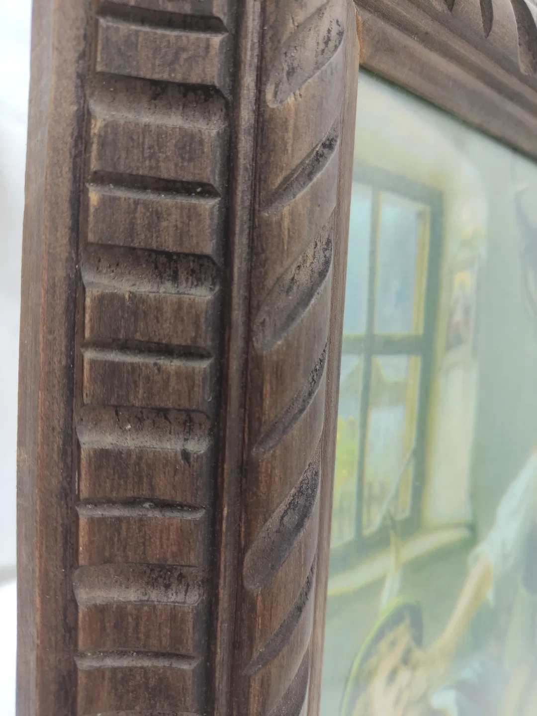 Altes Bild Landhausstil Holzrahmen Mit Patina | Leporello – Bild 6