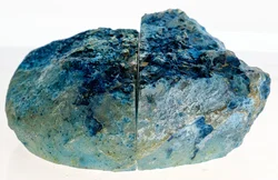 Edle Achat-Geode Buchstützen in Tiefblau – Naturkunst für Ihr Zuhause – Vorschau 4