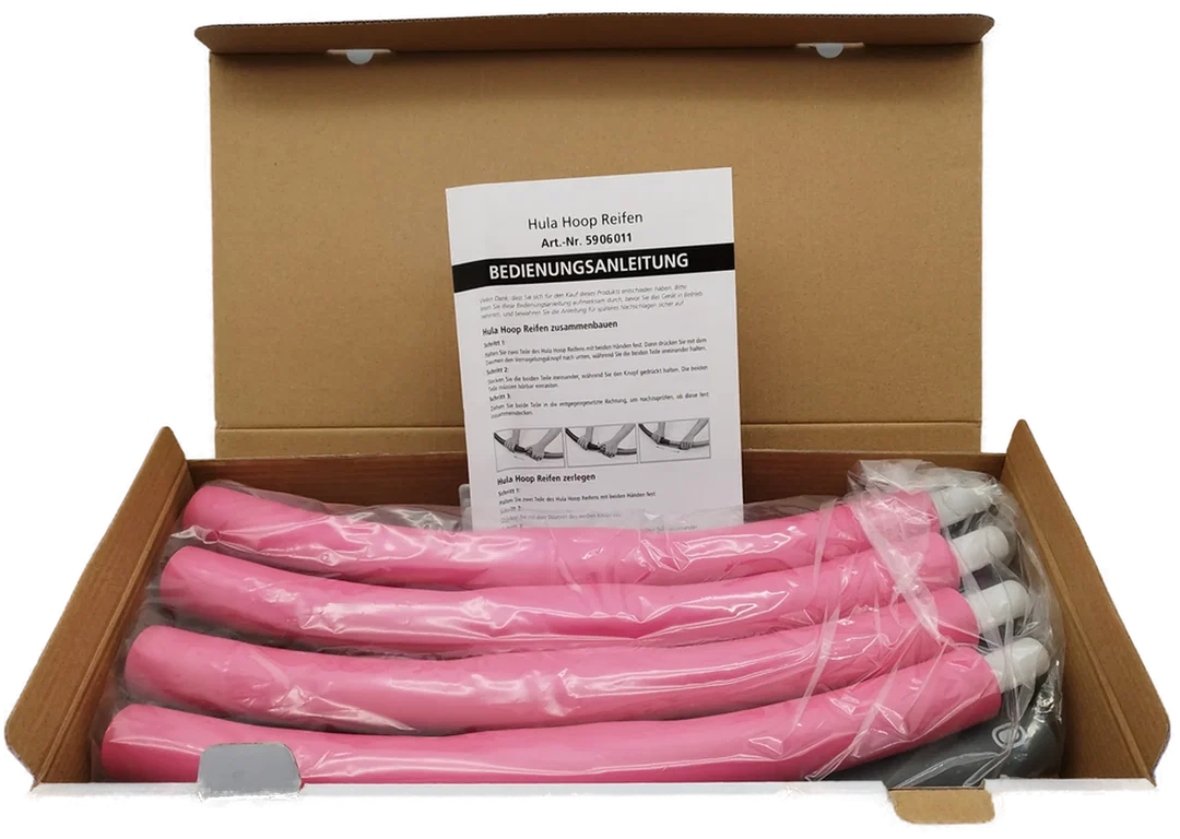 Weltbild Hula-Hoop Reifen - grau-rosa / Originalverpackt - Bild 1