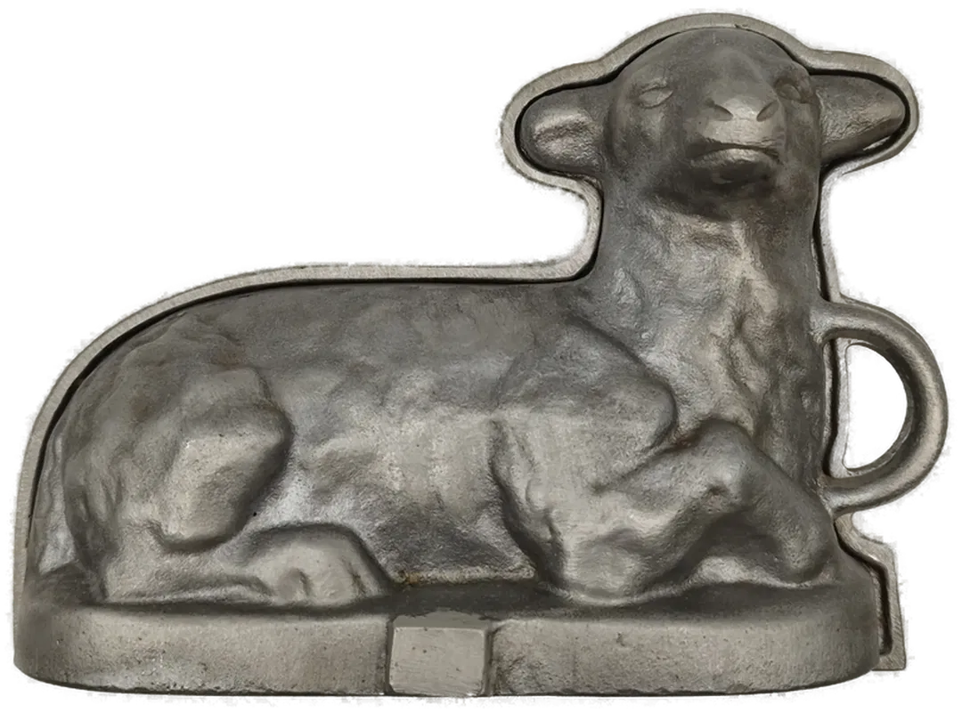 Lamm Gussform aus Aluminium - 15x22x10cm - Bild 1