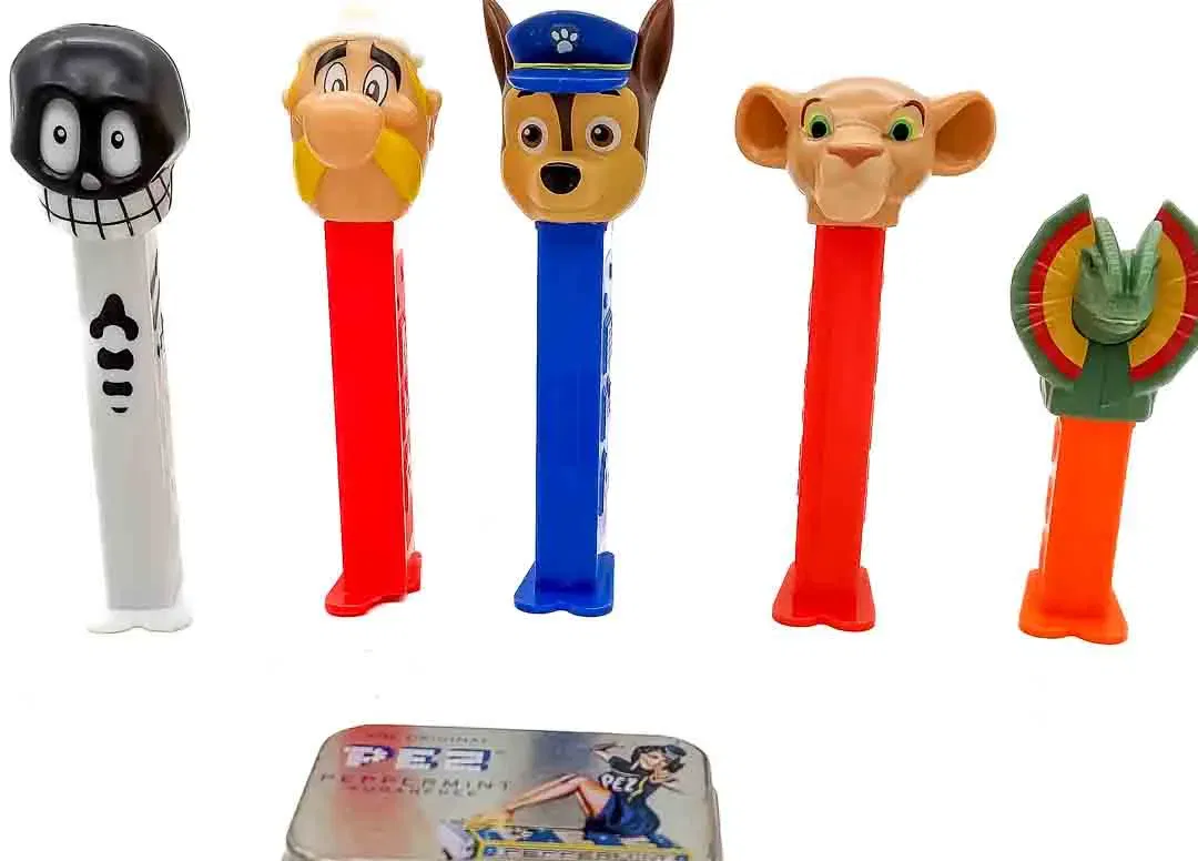 PEZ Spender 5 Stück Konvolut + PEZ Metall Dose  - Bild 4