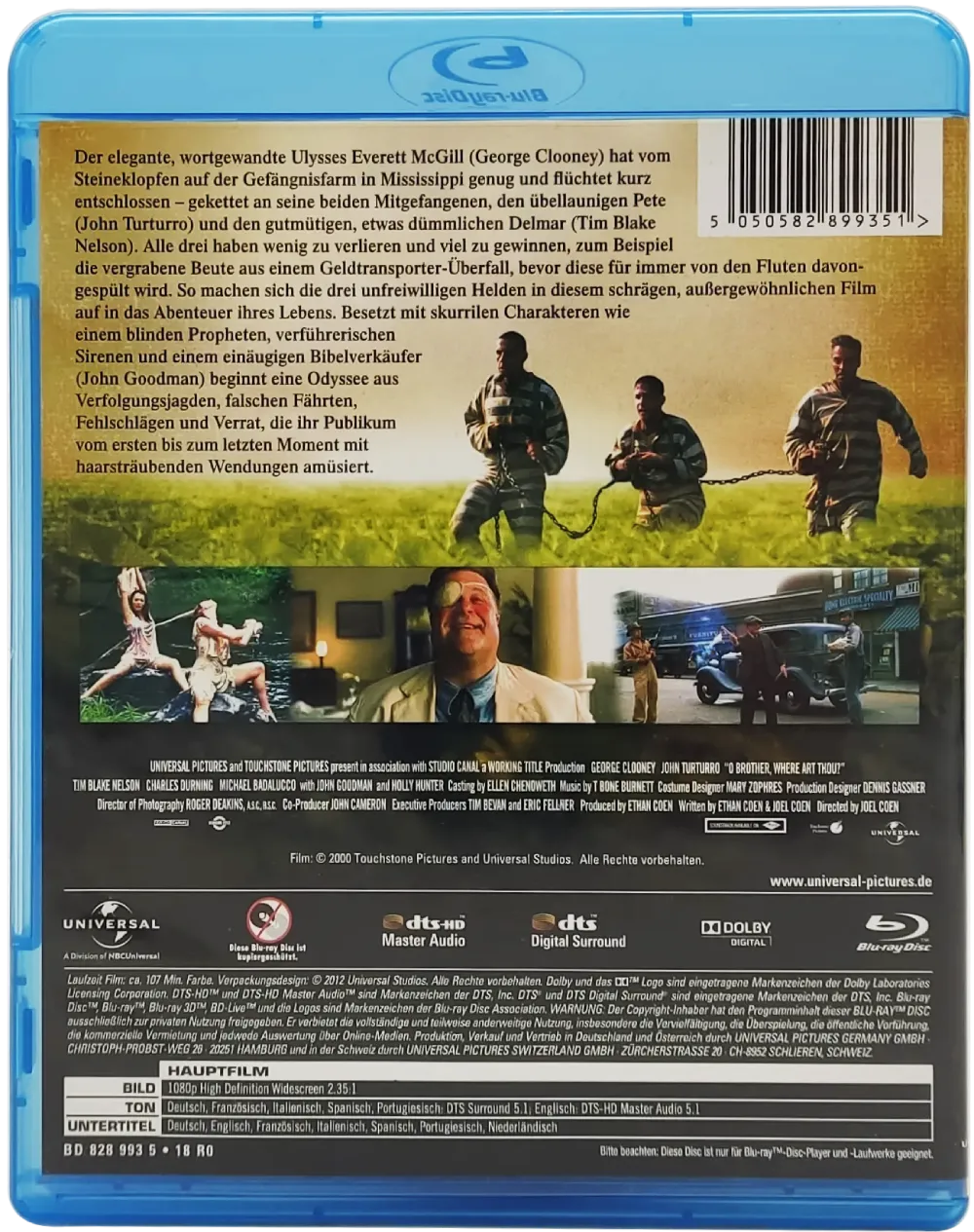 Blu-Ray "O Brother, Where Art Thou?" mit John Turturro und John Goodman – Bild 2