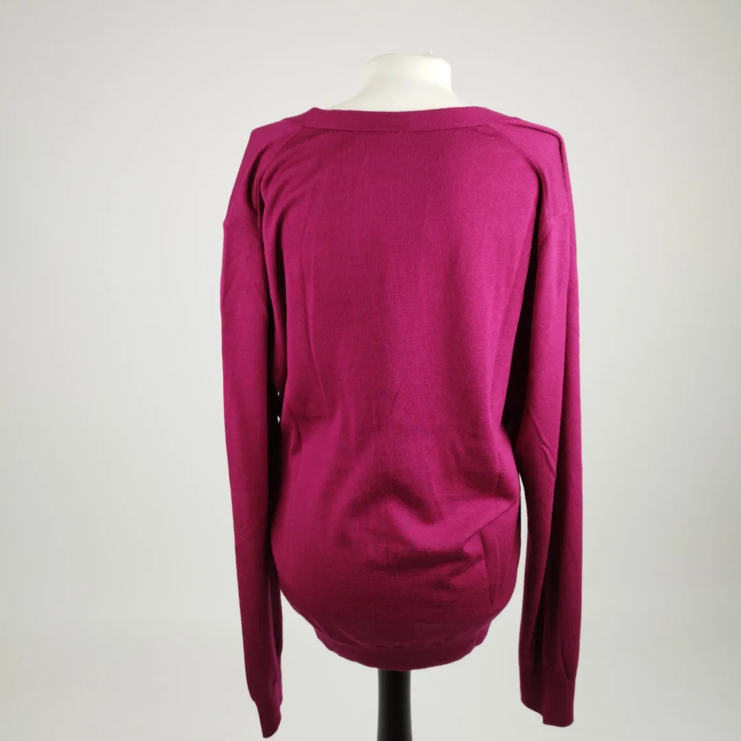 Dünner Windsor Cardigan - Gr. 52 / 70% Merino Wolle, 20% Seide, 10% Kaschmir – Bild 3
