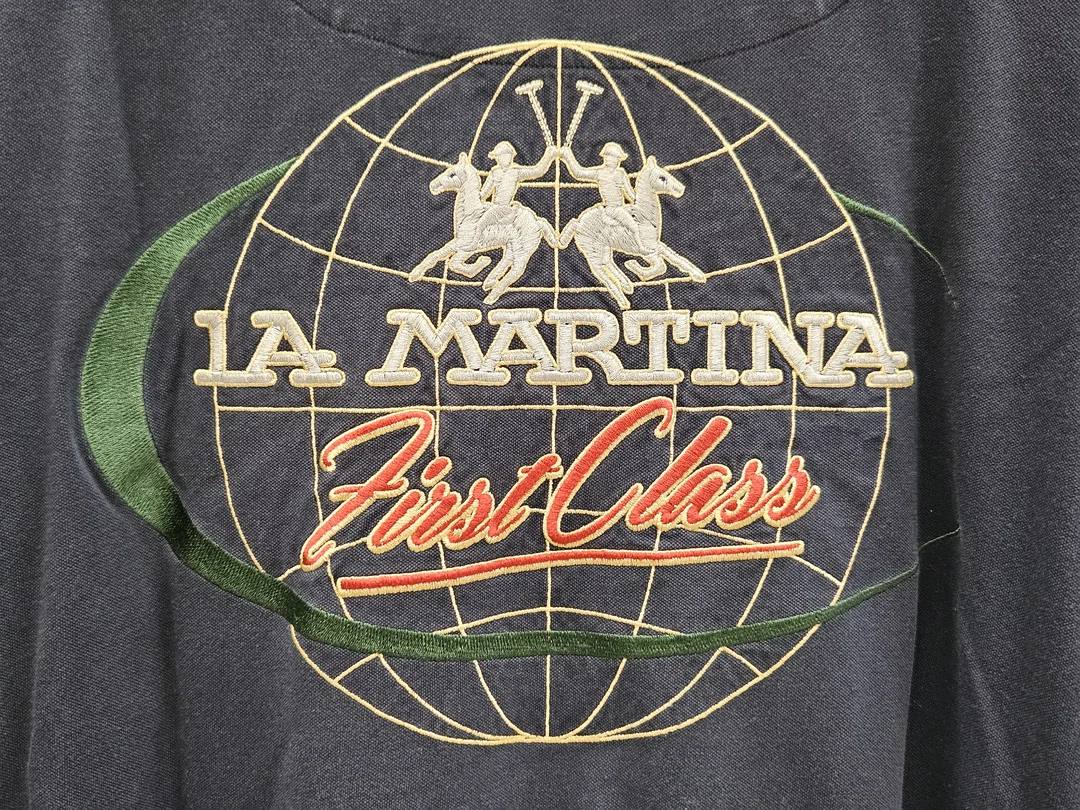 La Martina Herren Polo-Shirt, blau - Gr. XXXL – Bild 5