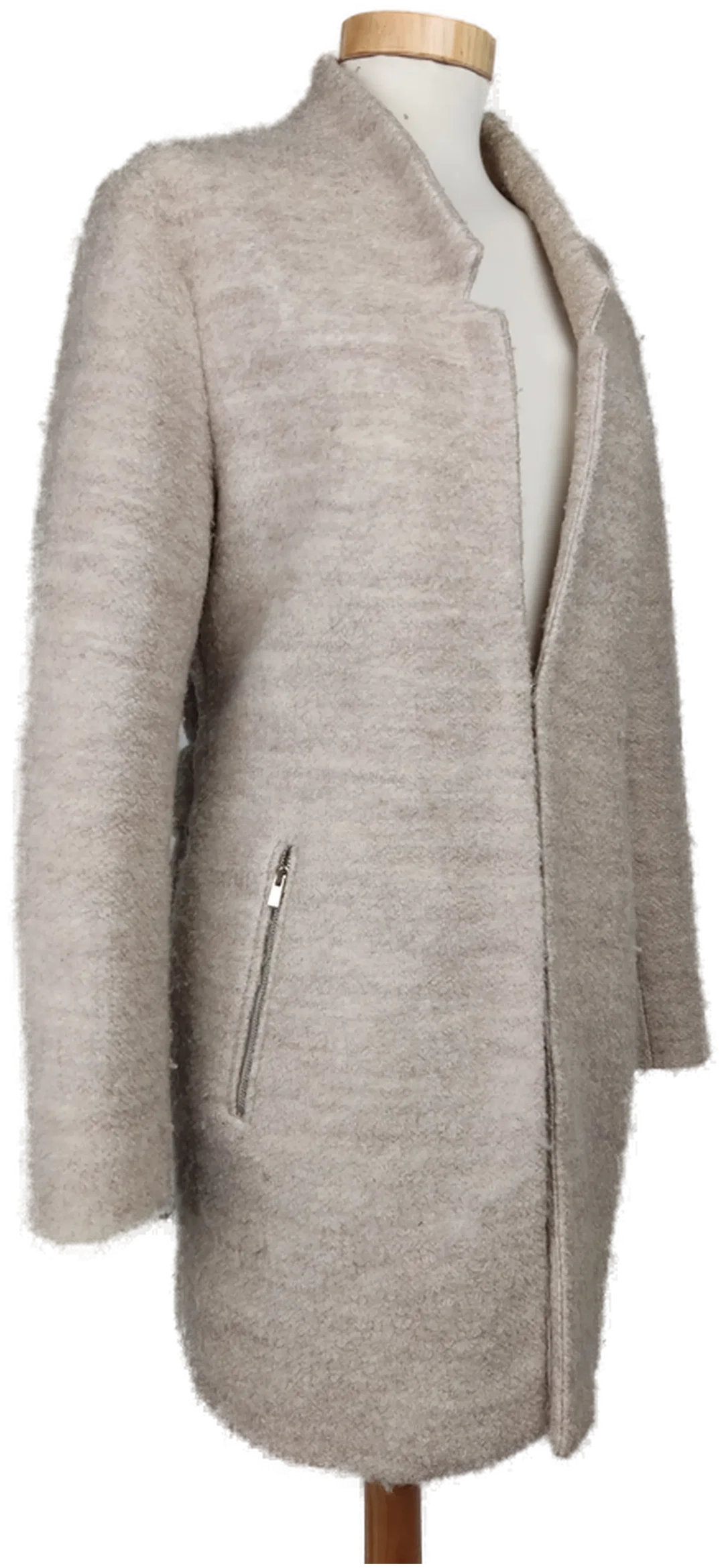Esprit Damen Wollmantel, beige - Gr. L – Bild 2