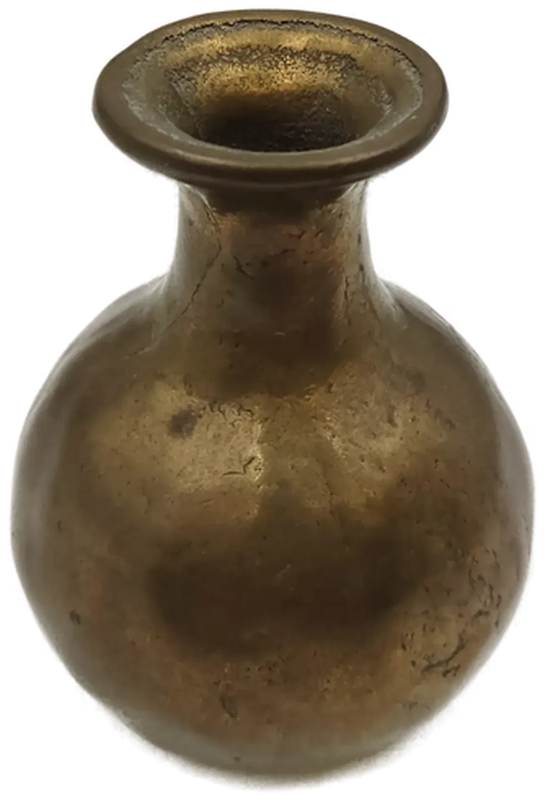 Vintage Deko-Vase aus massivem Messing – Bild 1
