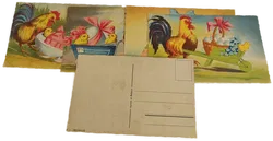 Alte Motiv-Ansichtskarten Ostern - 5 Stück - Bild 2