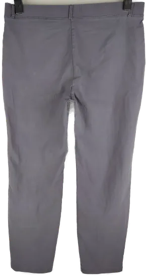Stretchhose "Canda", grau mit Gummizugbund und Gürtelschlaufen, Größe 46 – Bild 3