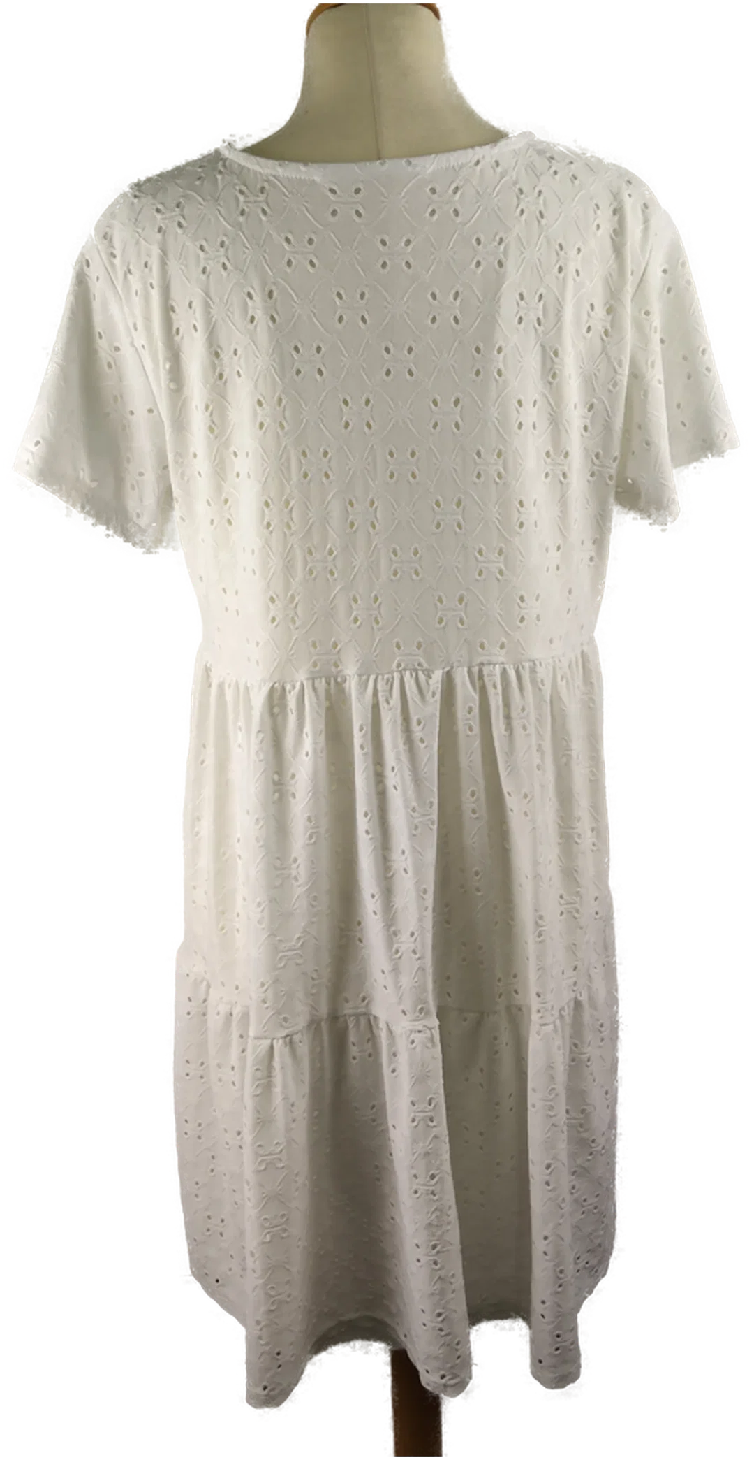 Minikleid Sonstige Viskose Gr. 42 Unifarben | Sommerleicht – Bild 3