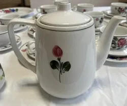 LILIENPORZELLAN Alpenflora 41teilig handbemalt - Bild 3