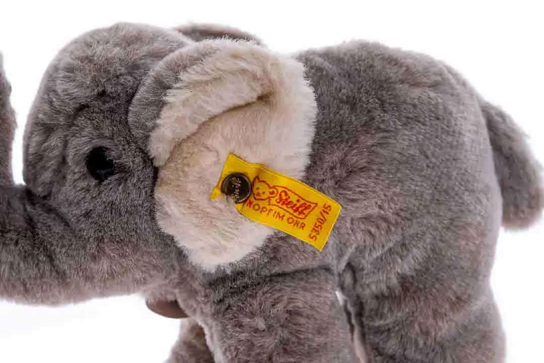 STEIFF Stofftier / Kuscheltier "Elefant", Höhe 14cm – Bild 2