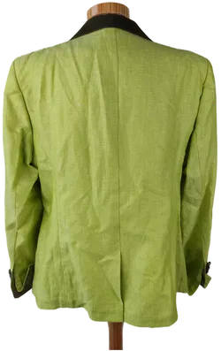 Bauer Damenblazer Ziermanschetten limettengrün - 44 - Bild 3