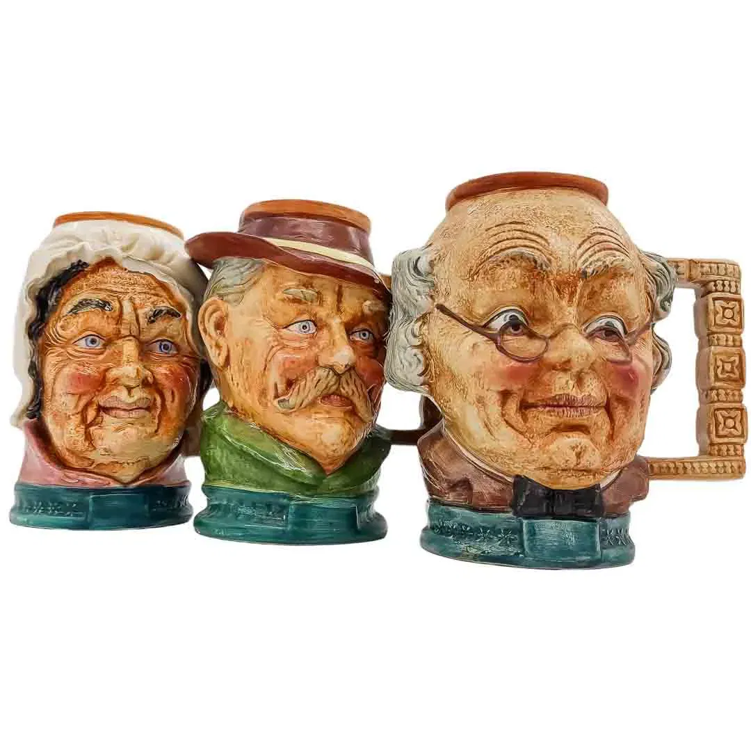 Skurrile Gesichts-Krügerl Set – 3-teiliges Keramik-Design von Krossinger Ag - Bild 4
