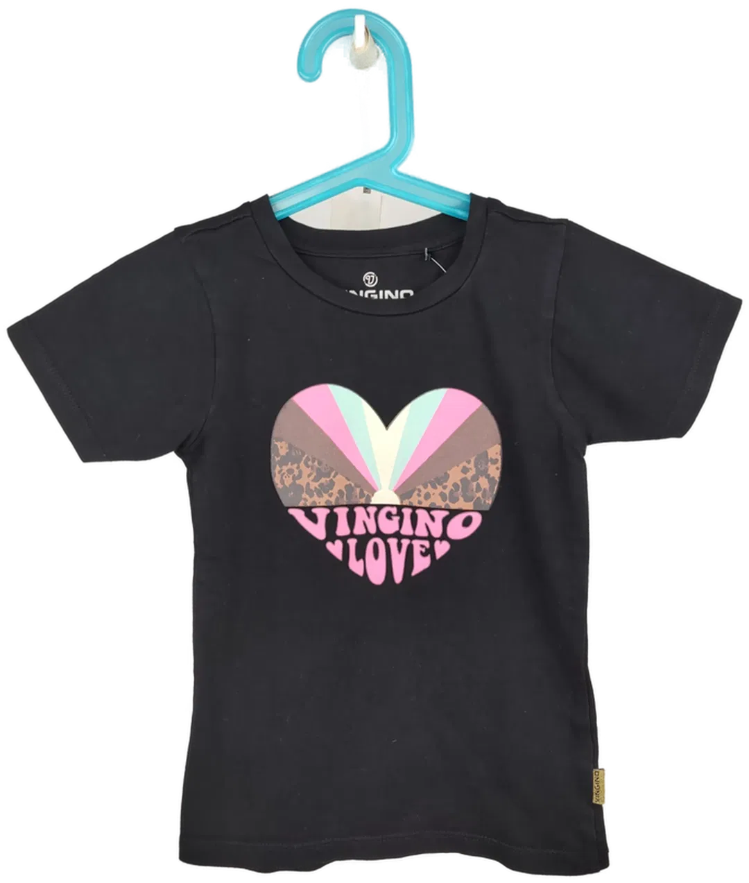 Vingino Kinder T-Shirt schwarz mit Aufdruck - 110 - Bild 4