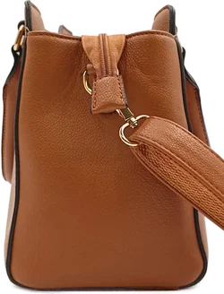 Igolumon Damen Henkeltasche congnac – Vorschau 5