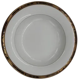 Hutschenreuther Galleria Leonard Paris Milano Suppenteller Porzellan weiß - Bild 3