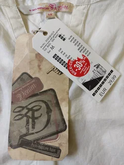 Tom Tailor Denim Tunika Leinen M | Ungetragenes Unikat - Bild 4