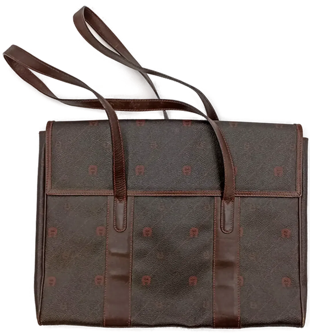 Aigner Damen Handtasche / Laptoptasche aus Leder braun - Bild 4