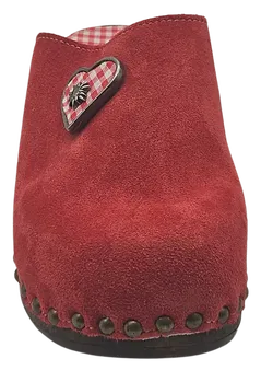 Alpenglück Damen Clog, rot/braun - Gr. 40 - Bild 3