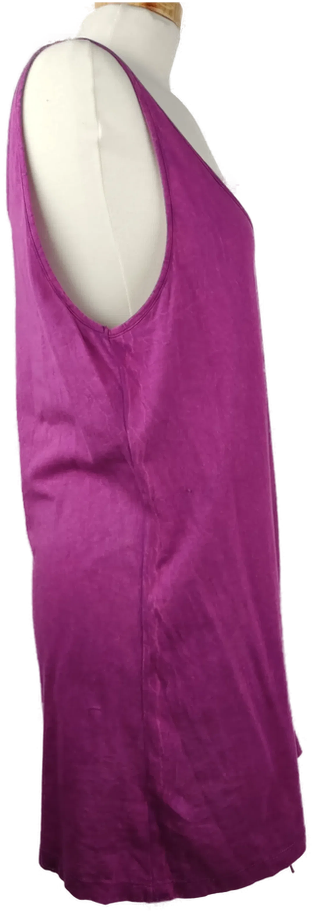 Diesel Damen Longshirt mit Lochmuster violett  - L/40 – Bild 3