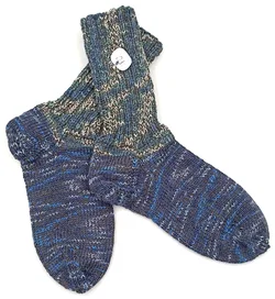 Handgestrickte Wollsocken Gr. 40
