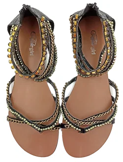Buffalo Girl Sandalen Kettendetails Gr. 40 - Bild 3