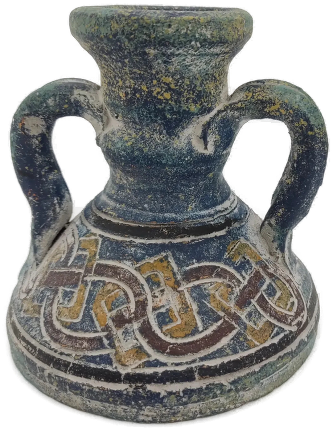 Terrakotta Blumenvase / Kerzenständer - Bild 1