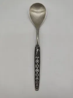 Pewter Haugrud Norway - Vintage Salatbesteck - Bild 2