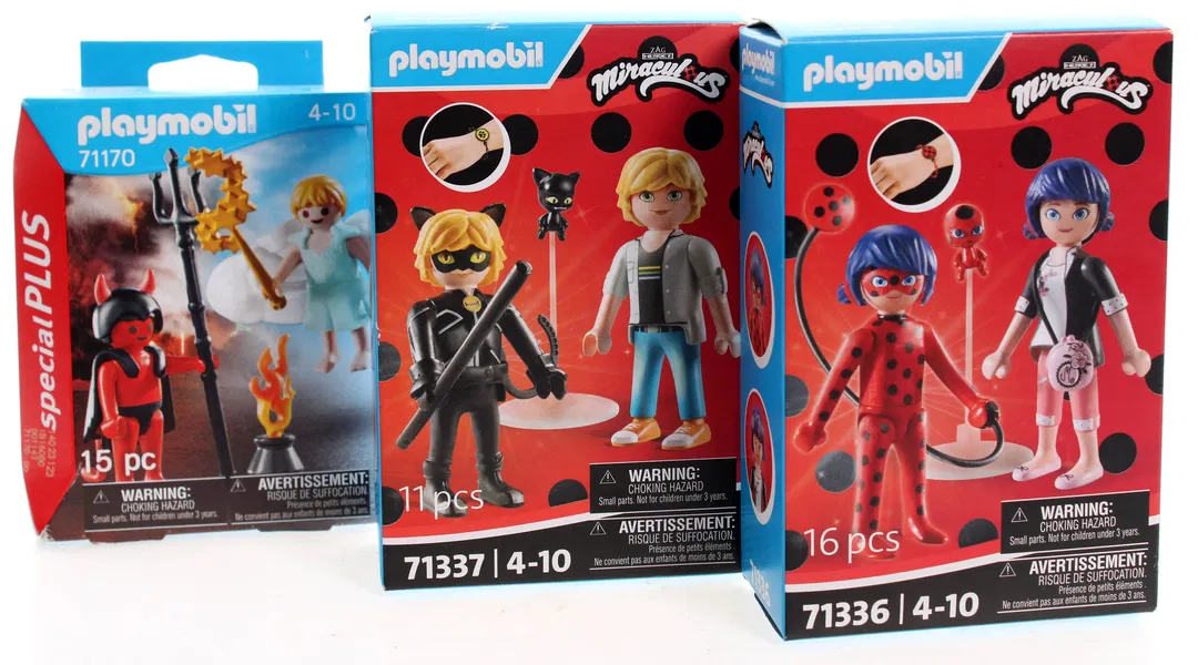 Playmobil Konvolut Figuren-Sets (ab 4 Jahre) – Engel & Teufel, Miraculous Adrien, Miraculous Marinette - Bild 1