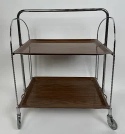 Vintage Klappbare Dinett-Servierwagen - 1970er Jahre - Bild 2