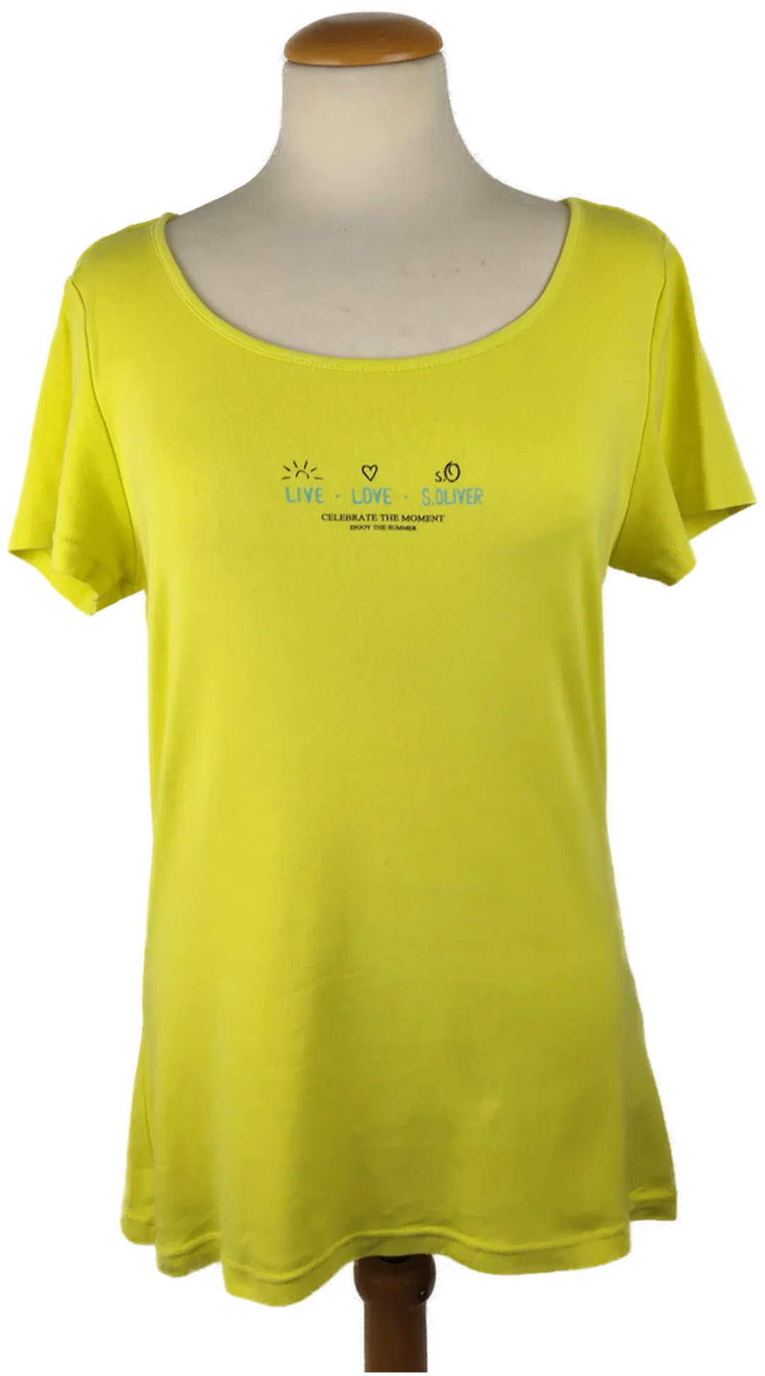 Damen T-Shirt s.Oliver Baumwolle Größe 42 | Sommer-Basic - Bild 1