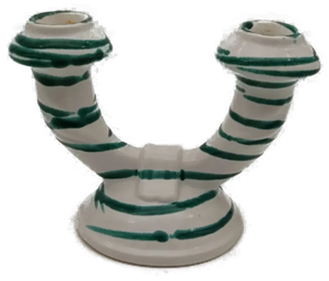 Gmunder Keramik Kerzenhalter grüngeflammt - Bild 4