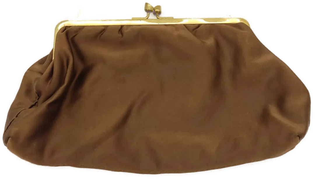 Kleine Damen Handtasche Samt braun - Bild 1