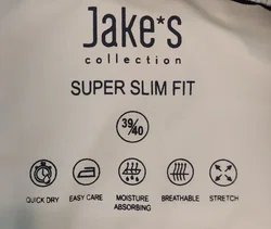 Jake's Herrenhemd blau/weiß Gr. 39/40 – Vorschau 3